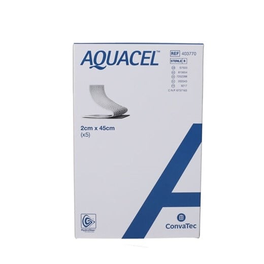 Aquacel hydrofiber sårbandage 2 x 45 cm