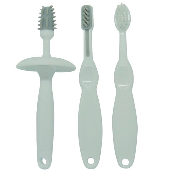 Oopsy trænings tandbørste sæt grå