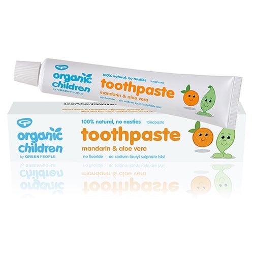 Green People organic children toothpaste mandarin & aloe vera