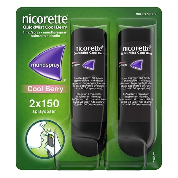 Nicorette quickmist coolberry mundspray