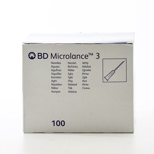 BD microlance 3 sterile kanyler hvid
