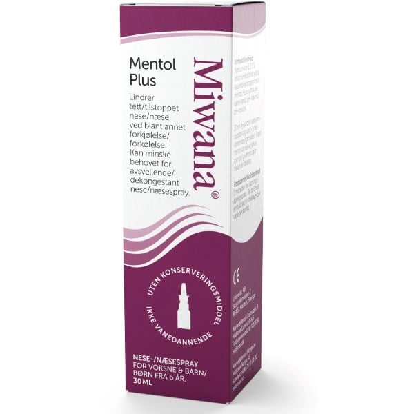 Miwana næsespray mentol plus