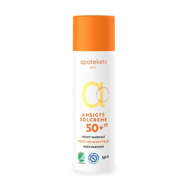 Apotekets ansigtssolcreme SPF50+