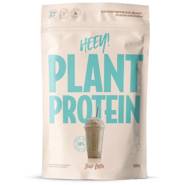 Heey! plant protein iced latte