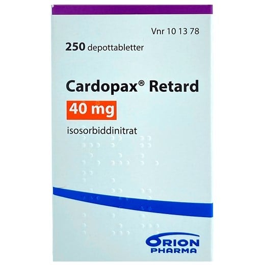 Cardopax retard depottabletter