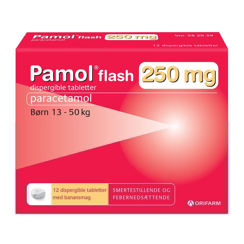 Pamol flash opløselige tabletter