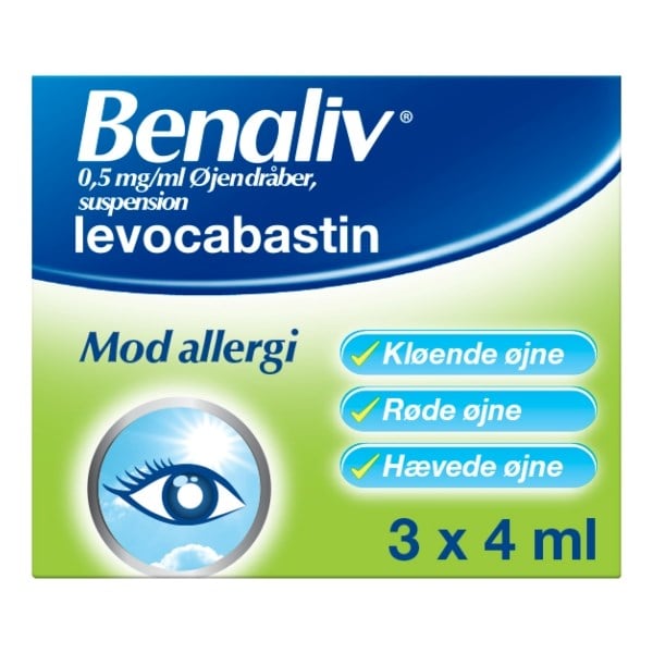 Benaliv øjendråber