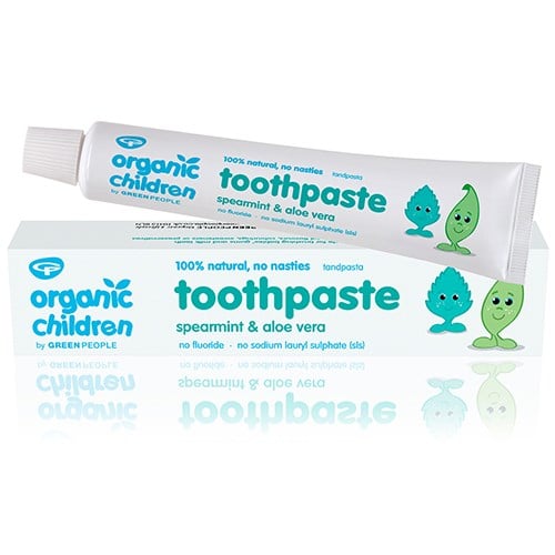 Green People organic children toothpaste mint og aloe vera