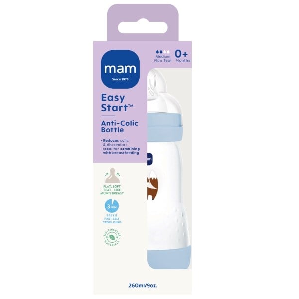 MAM Easy Start anti-colic bottle blue