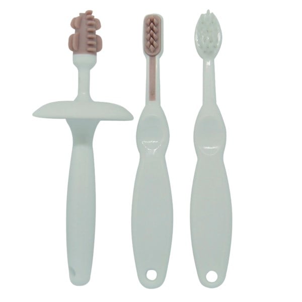 Oopsy trænings tandbørste sæt blomme