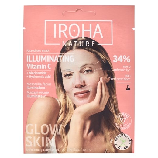 IROHA illuminating vitamin C face sheet mask