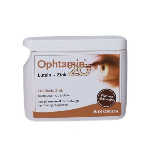 Ophtamin 20 lutein + zink tabletter