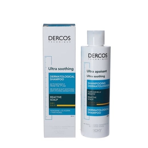 Vichy Dercos ultra soothing shampoo tørt hår