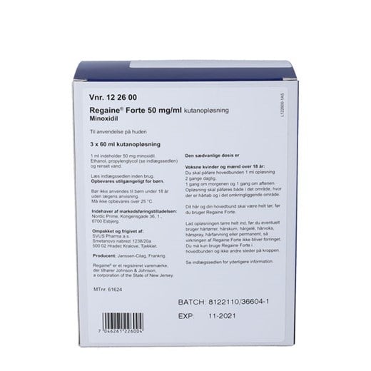 Regaine forte kutanopløsning nordic prime