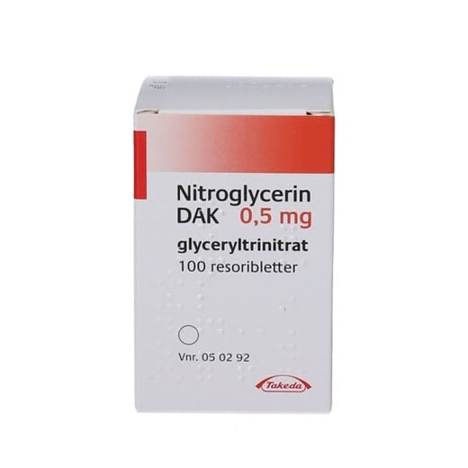 Nitroglycerin resoribletter
