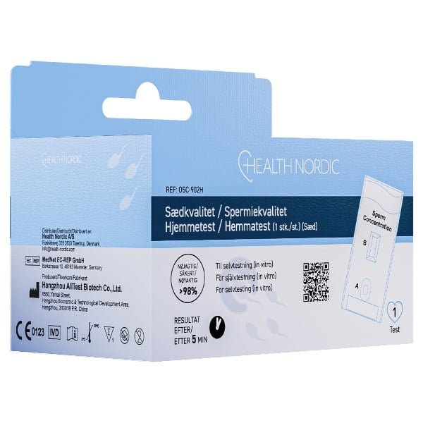 Health Nordic sædkvalitet hjemmetest