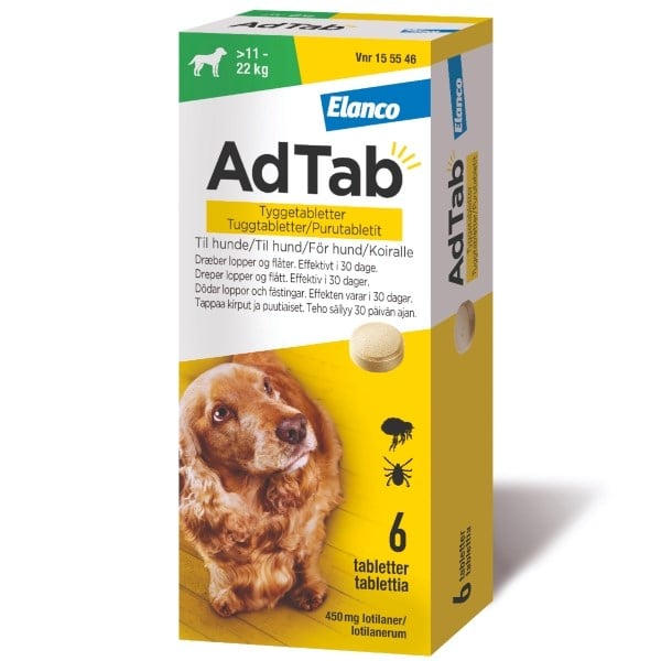 AdTab tyggetabletter til hunde > 11 - 22 kg