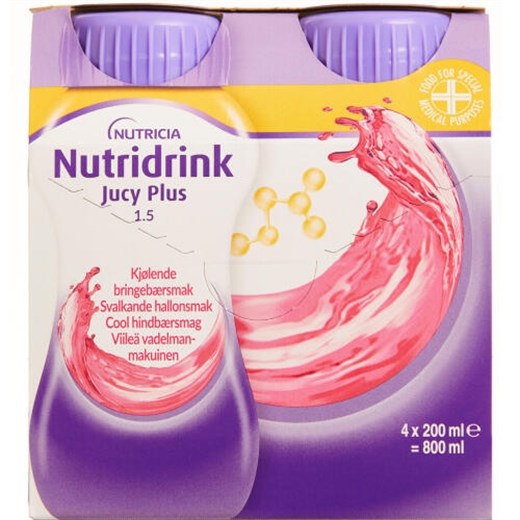Nutridrink Jucy Plus cool hindbær Nutridrink Jucy Plus cool hindbær