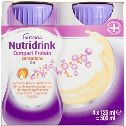 Nutridrink Compact Protein Sensations hot tropisk ingefær