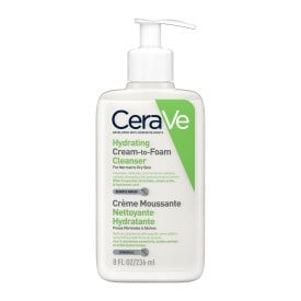CeraVe hydrating cream to foam cleanser