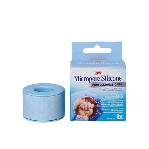Micropore kirurgisk silikone tape