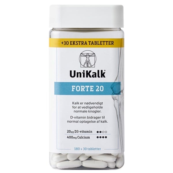 Unikalk Forte 20 + 30 stk. ekstra