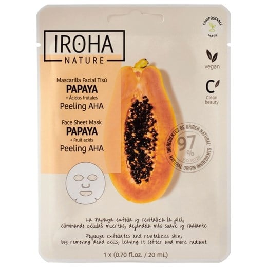 IROHA peeling AHA face sheet mask