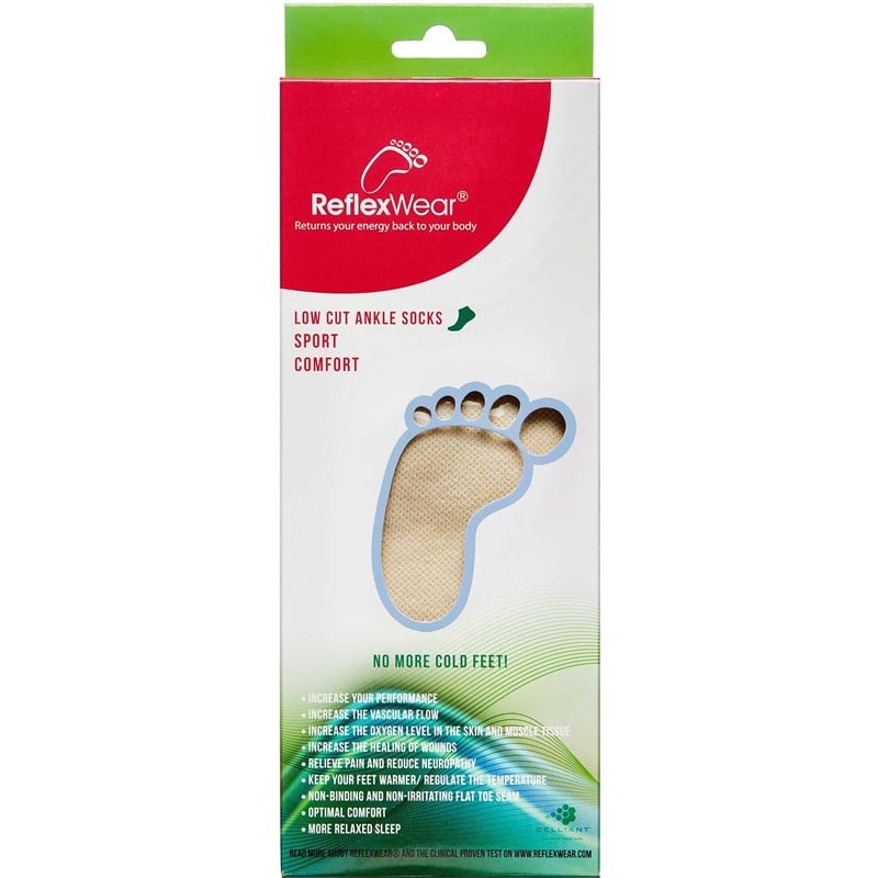 ReflexWear ankelstrømpe natur str. 43-46
