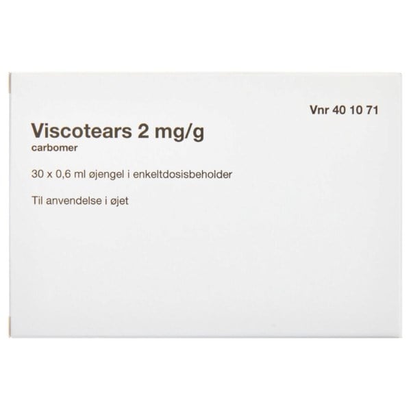 Viscotears øjengel 2care4