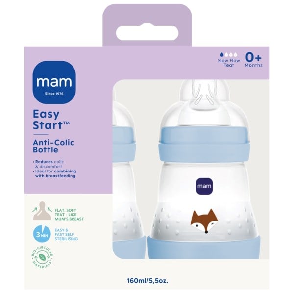 MAM Easy Start anti-colic bottle blue