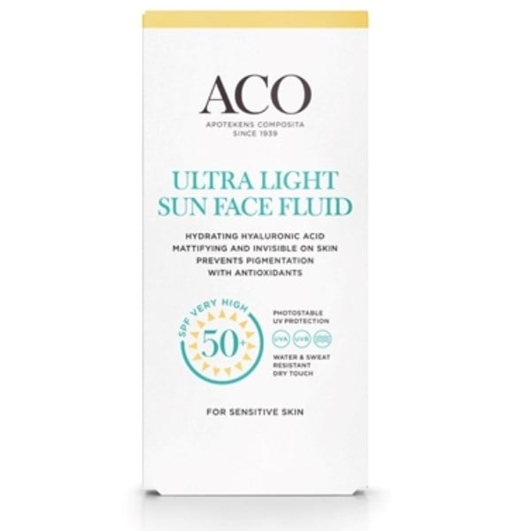 ACO Sun ultra light Sun face fluid spf 50