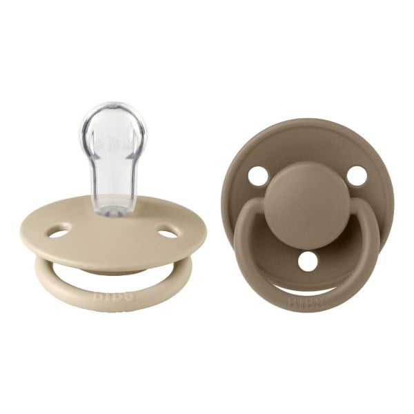 BIBS pacifier de lux onesize vanilla/dark oak