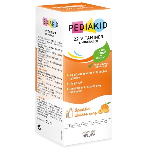 Pediakid 22 vitaminer & mineraler sirup