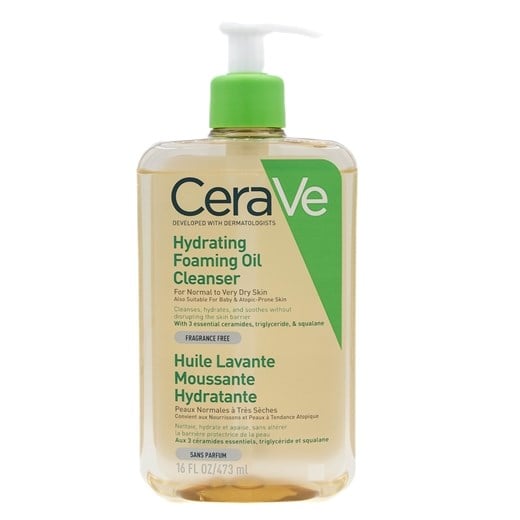 CeraVe hydrating foaming oil cleanser