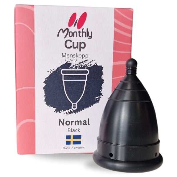MonthlyCup normal black menstruationskop MonthlyCup normal black menstruationskop