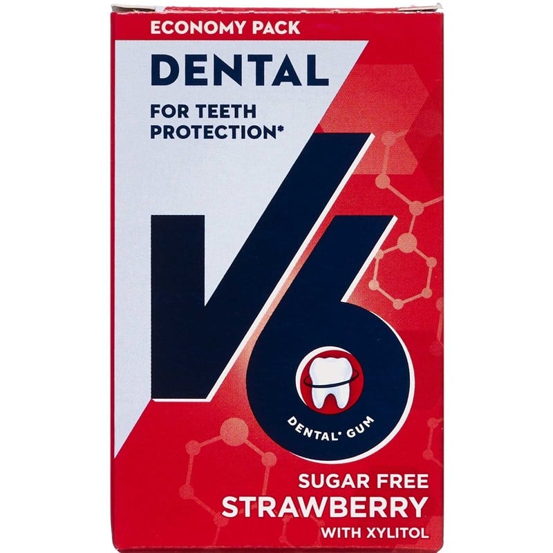 V6 dental strawberry mint