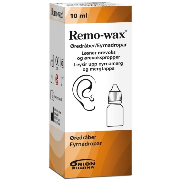 Remo-wax øredråber u/sprøjte Remo-wax øredråber u/sprøjte