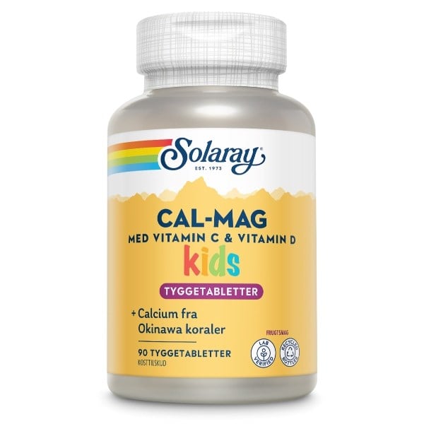 Solaray cal-mag kids med vitamin C + D