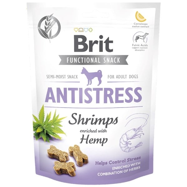 Brit Care dog functional snack antistress shrimps