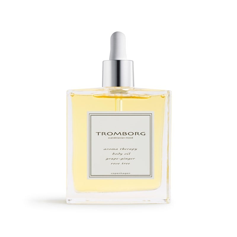 Tromborg body oil aroma therapy grape ginger rose tree