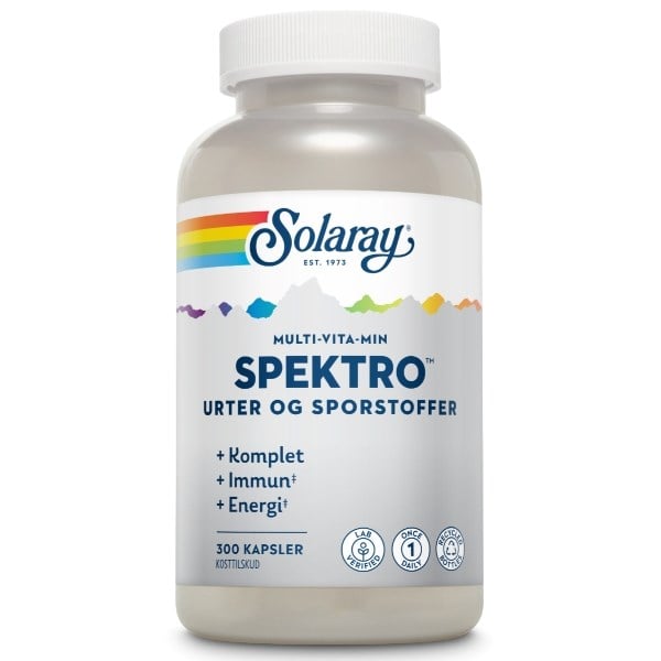 Solaray spektro multi-vita-min urter og sporstoffer
