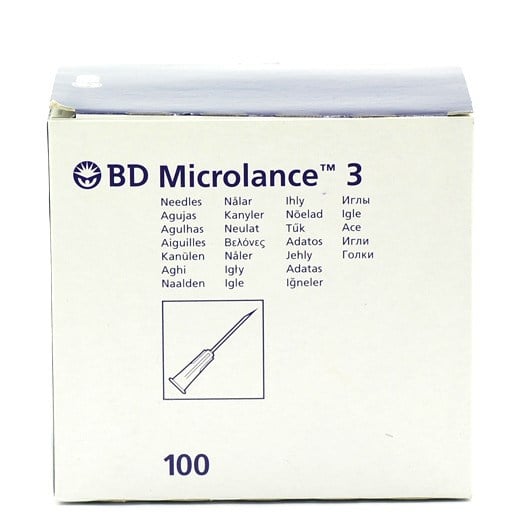 BD microlance 3 sterile kanyler sort