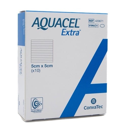 Aquacel hydrofiber 5 x 5 cm Aquacel hydrofiber 5 x 5 cm