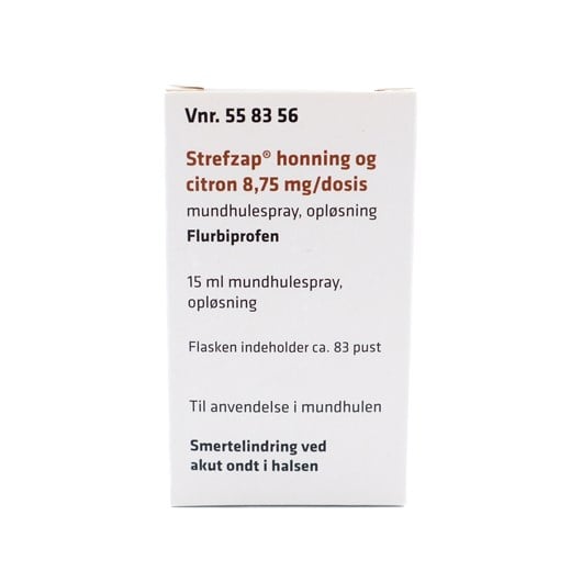 Strefzap mundspray med honning og citron