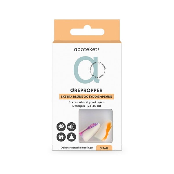 Apotekets ørepropper blød lyddæmpende