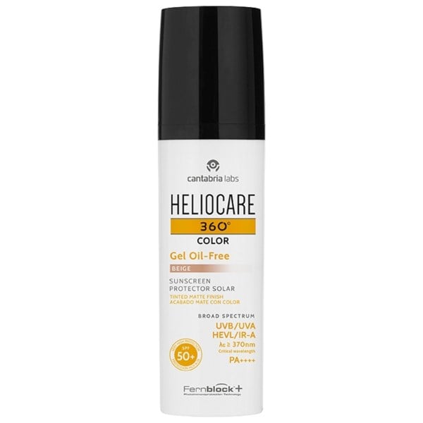 Heliocare gel oil-free sunscreen SPF50+ beige