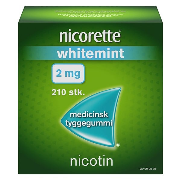 Nicorette nikotintyggegummi whitemint