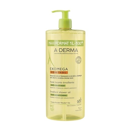 A-Derma Exomega control emollient shower oil